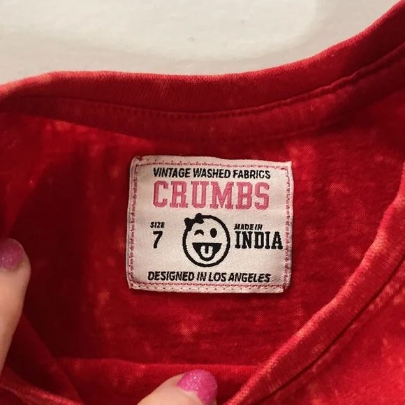 Girls CRUMBS Vintage Washed Tee - Picture 5 of 5